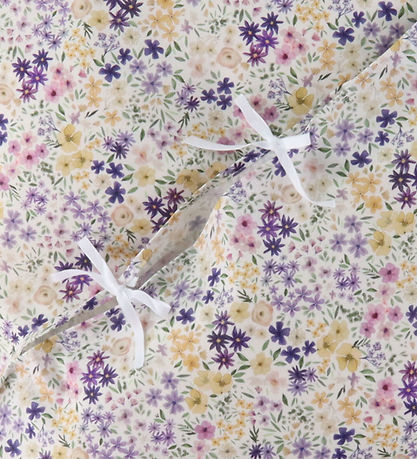 Nørgaard Madsens Sengetøj - Junior - Hvid m. Lilla Blomster