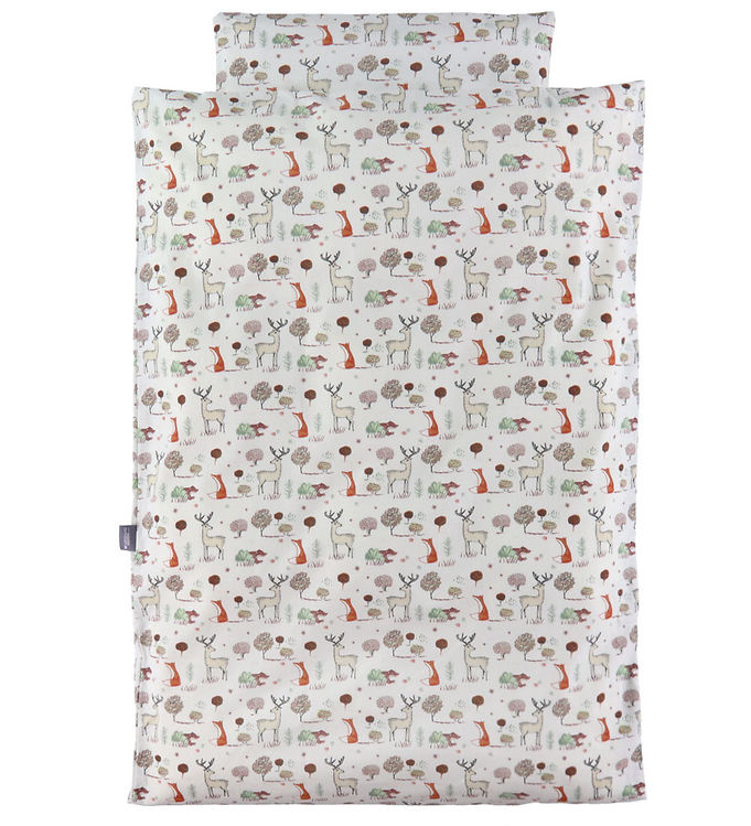 Nørgaard Madsens Sengetøj - Voksen - Hvid m. Ræv Og Hjort