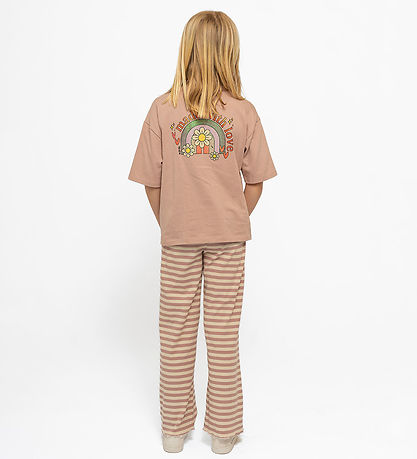 The New Bukser - Rib - TnMoore Wide - Adobe Rose Striped The New Bukser - Rib - TnMoore Wide - Adobe Rose Striped