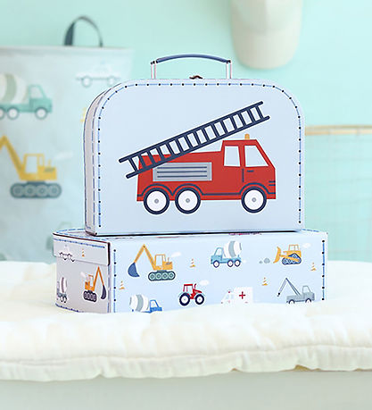 A Little Lovely Company Kuffertsæt - 2 stk. - 29x20/25,5x18 cm - A Little Lovely Company Kuffertsæt - 2 stk. - 29x20/25,5x18 cm -