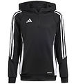 adidas Performance Hættetrøje - Tiro24 TRHOODY - Sort/Hvid adidas Performance Hættetrøje - Tiro24 TRHOODY - Sort/Hvid
