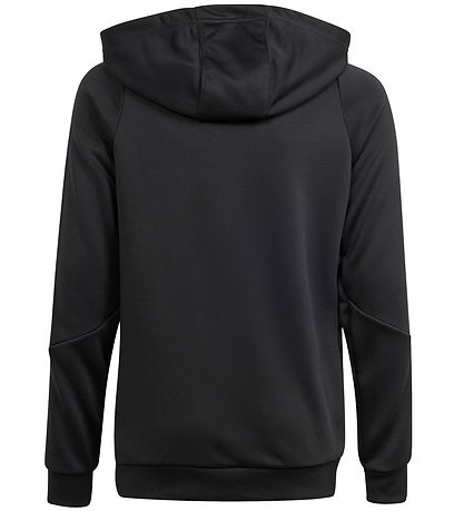 adidas Performance Hættetrøje - Tiro24 TRHOODY - Sort/Hvid