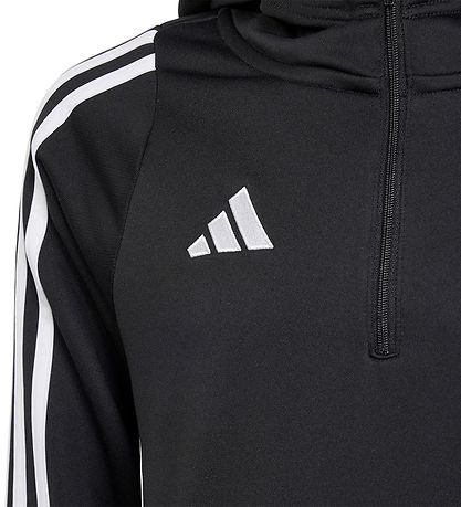 adidas Performance Hættetrøje - Tiro24 TRHOODY - Sort/Hvid