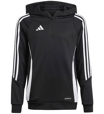 adidas Performance Hættetrøje - Tiro24 TRHOODY - Sort/Hvid adidas Performance Hættetrøje - Tiro24 TRHOODY - Sort/Hvid