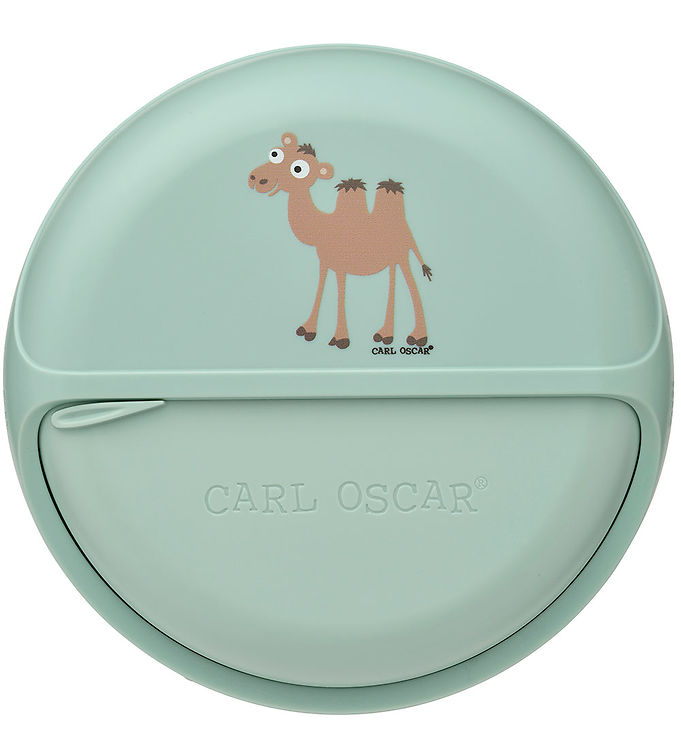 Carl Oscar Snackboks - MiniDisc - 12 cm - Grøn m. Kamel