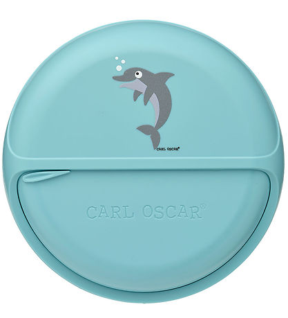 Carl Oscar Snackboks - MiniDisc - 12 cm - Blå m. Delfin