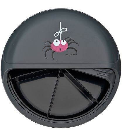 Carl Oscar Snackboks - MiniDisc - 12 cm - Grå m. Edderkop