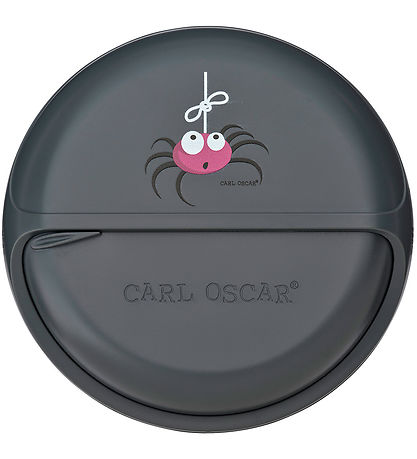 Carl Oscar Snackboks - MiniDisc - 12 cm - Grå m. Edderkop