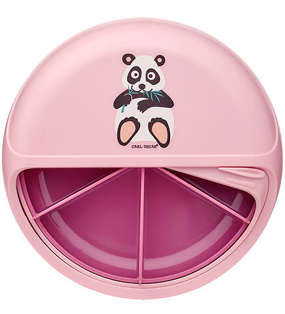 Carl Oscar Snackboks - SnackDisc - 15 cm - Pink m. Panda Carl Oscar Snackboks - SnackDisc - 15 cm - Pink m. Panda
