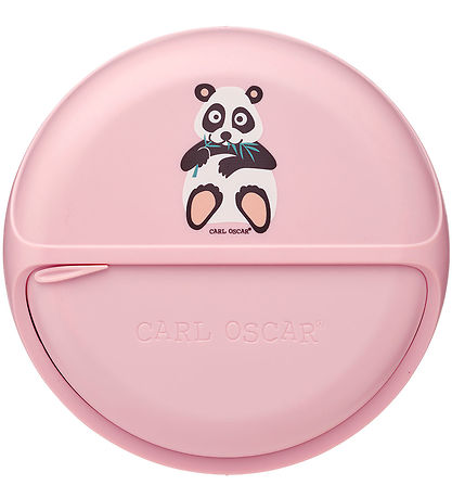 Carl Oscar Snackboks - SnackDisc - 15 cm - Pink m. Panda Carl Oscar Snackboks - SnackDisc - 15 cm - Pink m. Panda