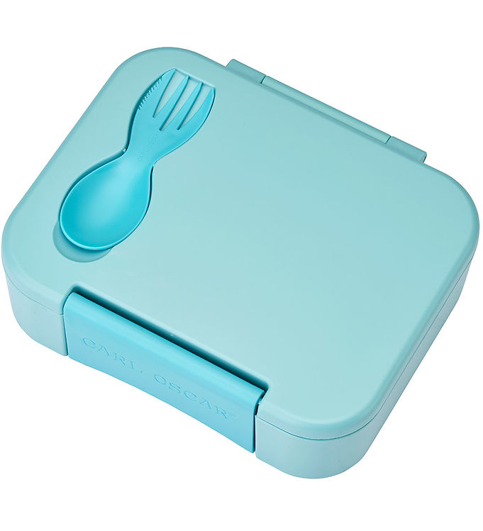 Carl Oscar Madkasse m. Gaffel/Ske - BentoBox - 1,6 L - Blå