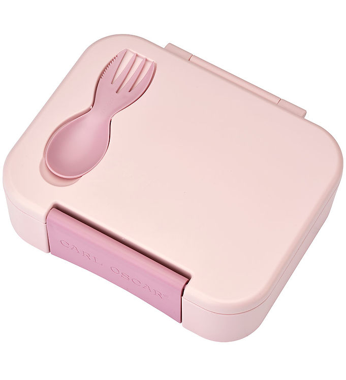 Carl Oscar Madkasse m. Gaffel/Ske - BentoBox - 1,6 L - Pink