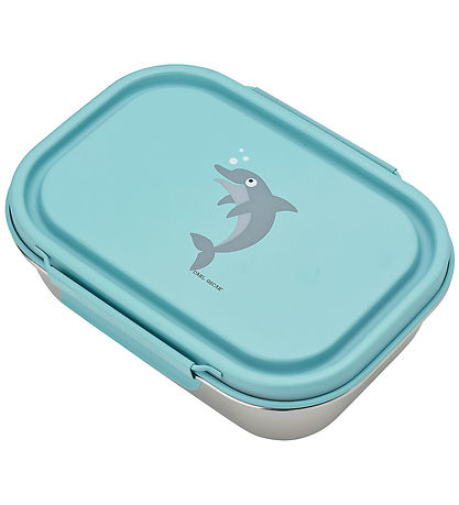 Carl Oscar Madkasse - Steelish - 1 l - Blå m. Delfin Carl Oscar Madkasse - Steelish - 1 l - Blå m. Delfin