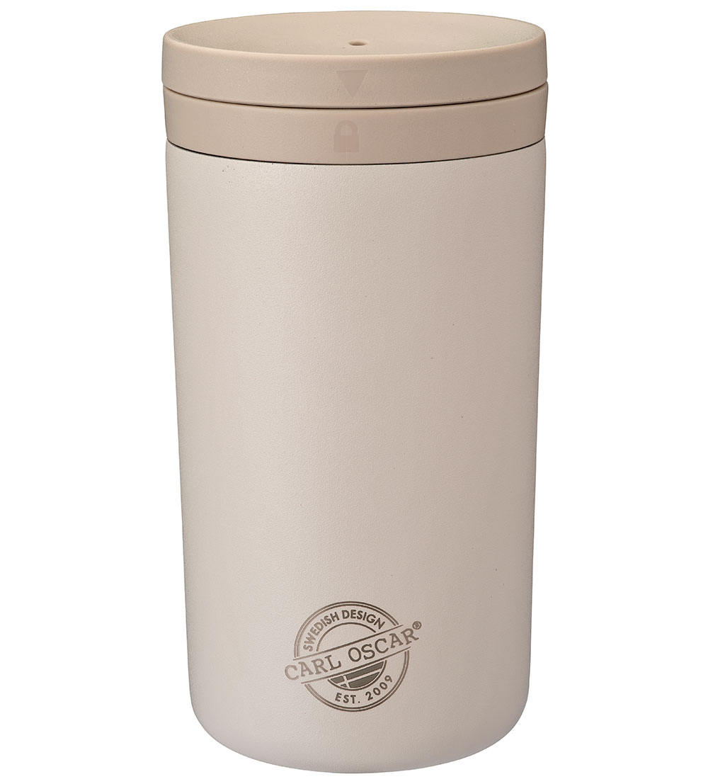 Carl Oscar Thermo Becher - Temperaturbecher - 400 ml - Greige - Carl Oscar - One Size - Becher