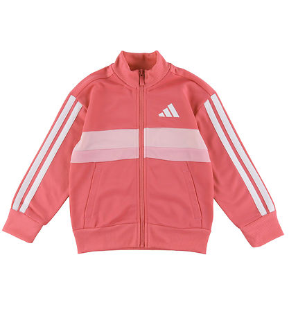 adidas Performance Træningssæt - LK 3S TIB TS - Pnkfus/White/Clp