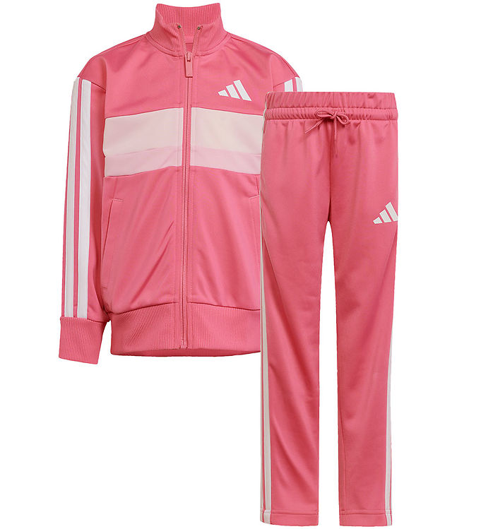 adidas Performance Træningssæt - LK 3S TIB TS - Pnkfus/White/Clp