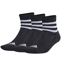 adidas Performance Strømper - 3-pak - 3S C SPW Mid - Black/White adidas Performance Strømper - 3-pak - 3S C SPW Mid - Black/White