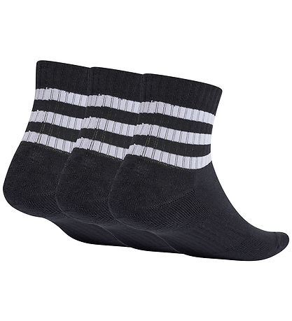 adidas Performance Strømper - 3-pak - 3S C SPW Mid - Black/White adidas Performance Strømper - 3-pak - 3S C SPW Mid - Black/White