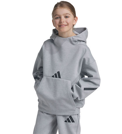 adidas Performance Hættetrøje - J Z.N.E HD - Mgrey/Black