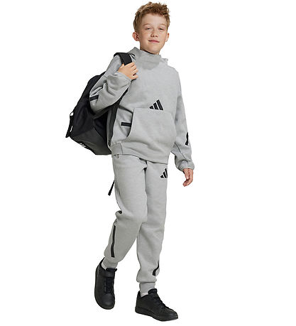 adidas Performance Hættetrøje - J Z.N.E HD - Mgrey/Black adidas Performance Hættetrøje - J Z.N.E HD - Mgrey/Black