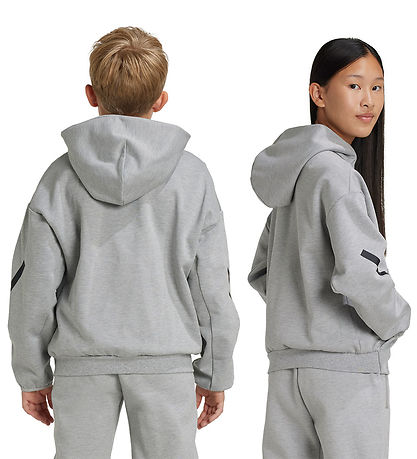 adidas Performance Hættetrøje - J Z.N.E HD - Mgrey/Black