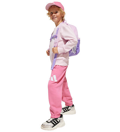 adidas Performance Sweatsæt - LK BL FL Jog - Clpink/White adidas Performance Sweatsæt - LK BL FL Jog - Clpink/White