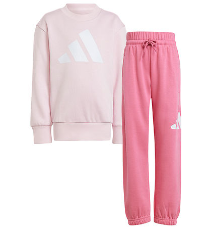 adidas Performance Sweatsæt - LK BL FL Jog - Clpink/White adidas Performance Sweatsæt - LK BL FL Jog - Clpink/White
