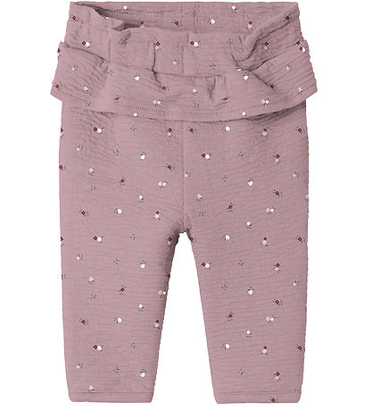 Name It Bukser - NbfTusia - Elderberry m. Blomster Name It Bukser - NbfTusia - Elderberry m. Blomster