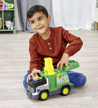 Dickie Toys Bil - Recycle Truck - Lys/Lyd Dickie Toys Bil - Recycle Truck - Lys/Lyd