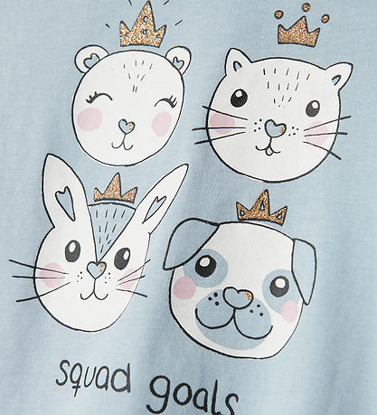Name It Bluse - NmfViolet - Subdued Blue/Squad