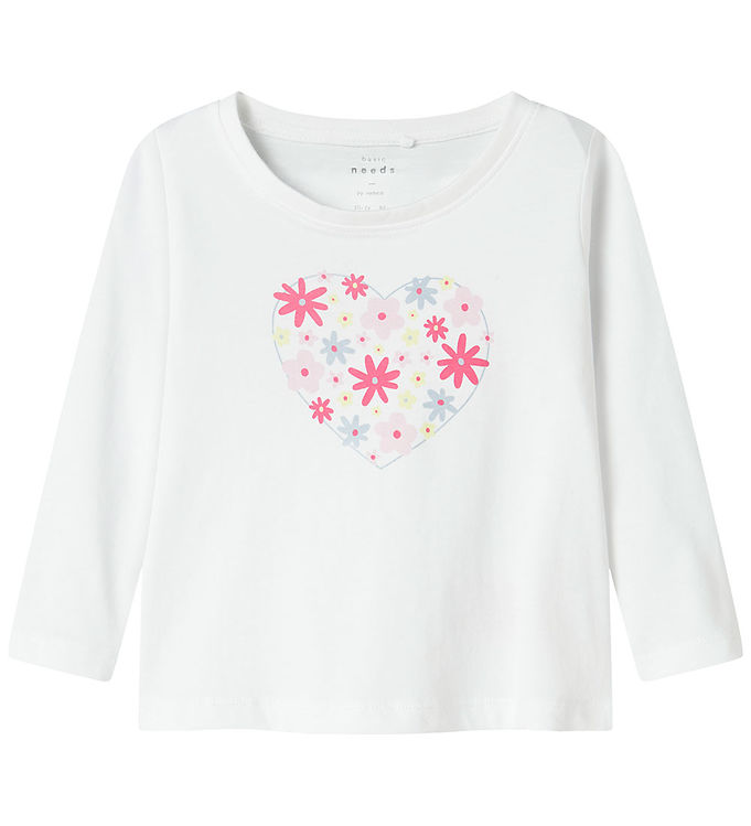 Name It Bluse - NmfViolet - Bright White/Flowers