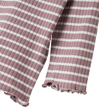 Name It Bluse - NmfVemma - Elderberry/Bright White