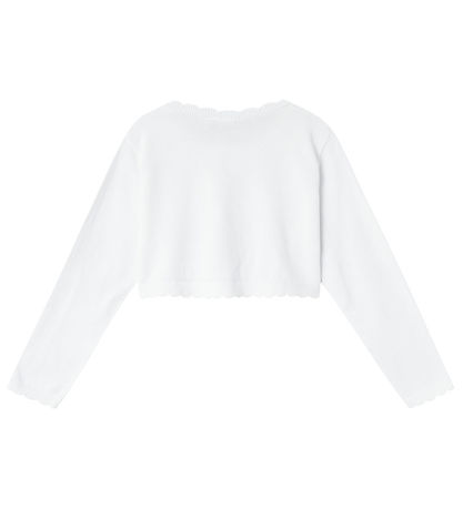 Name It Cardigan - Strik - Bolero - NkfTilli - Bright White m. H