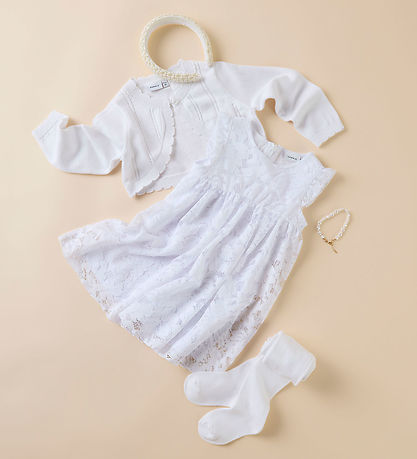 Name It Cardigan - Bolero - Strik - NmfTilli - Bright White m. H