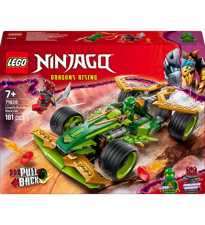 LEGOÂ® Ninjago - Lloyds Pull-back-Racerbil 71828 - 181 Delar