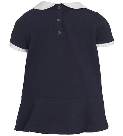 Emporio Armani Kjole - Navy m. Hvid Emporio Armani Kjole - Navy m. Hvid
