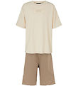 Emporio Armani T-shirt/Shorts - Sandshell/Roasted Cashew Emporio Armani T-shirt/Shorts - Sandshell/Roasted Cashew