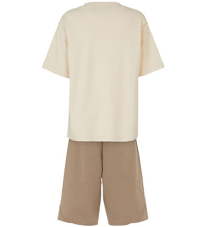 Emporio Armani T-shirt/Shorts - Sandshell/Roasted Cashew Emporio Armani T-shirt/Shorts - Sandshell/Roasted Cashew