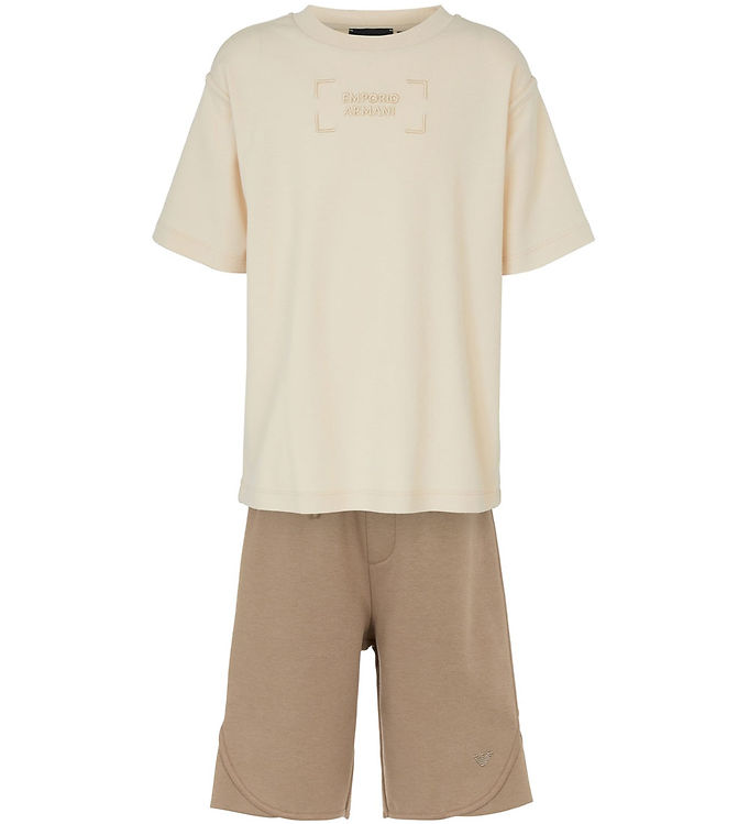 Emporio Armani T-shirt/shorts Sandshell/roasted Cashew