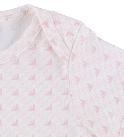 Emporio Armani Body k/æ - 2-pak - Hvid/Rosa m. Logoer Emporio Armani Body k/æ - 2-pak - Hvid/Rosa m. Logoer