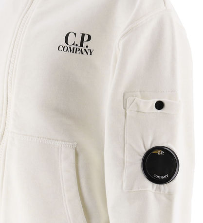 C.P. Company Cardigan - Gauze White m. Sort C.P. Company Cardigan - Gauze White m. Sort