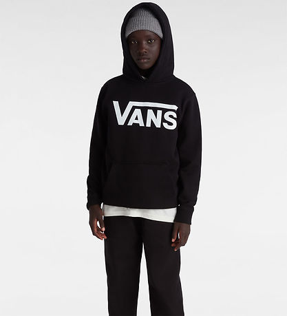 Vans Hættetrøje - Classic II - Sort/Hvid Vans Hættetrøje - Classic II - Sort/Hvid