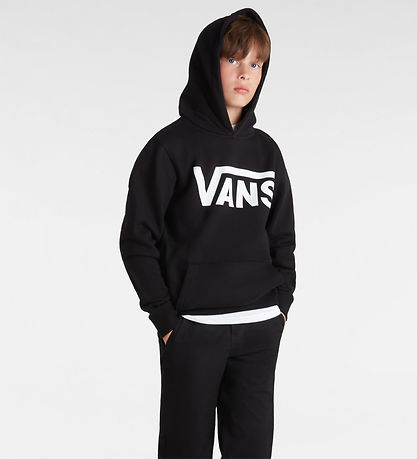Vans Hættetrøje - Classic II - Sort/Hvid Vans Hættetrøje - Classic II - Sort/Hvid