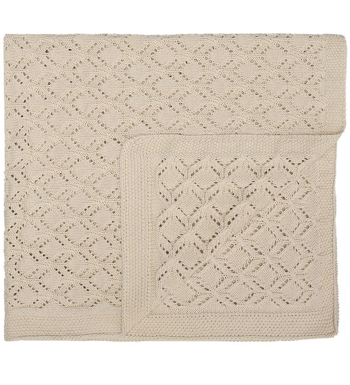 That's Mine Tæppe - Kala Knitted - 85x85 cm - Birch