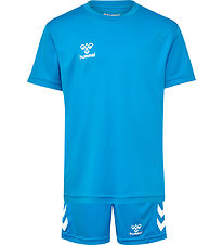 Hummel Shorts/T-shirt - hmlLogo - Diva Blue Hummel Shorts/T-shirt - hmlLogo - Diva Blue