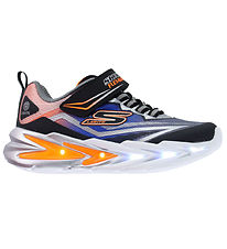 Skechers Sko m. Lys - Flex-Glow Ultra - Sort/Blå Skechers Sko m. Lys - Flex-Glow Ultra - Sort/Blå