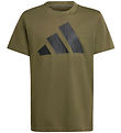 adidas Performance T-shirt - J BL - Olistr/Sort adidas Performance T-shirt - J BL - Olistr/Sort