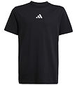 adidas Performance T-shirt - J SL - Sort/Hvid adidas Performance T-shirt - J SL - Sort/Hvid