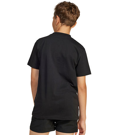 adidas Performance T-shirt - J SL - Sort/Hvid