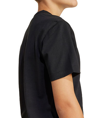 adidas Performance T-shirt - J SL - Sort/Hvid adidas Performance T-shirt - J SL - Sort/Hvid